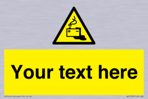 Custom Battery Charging Sign